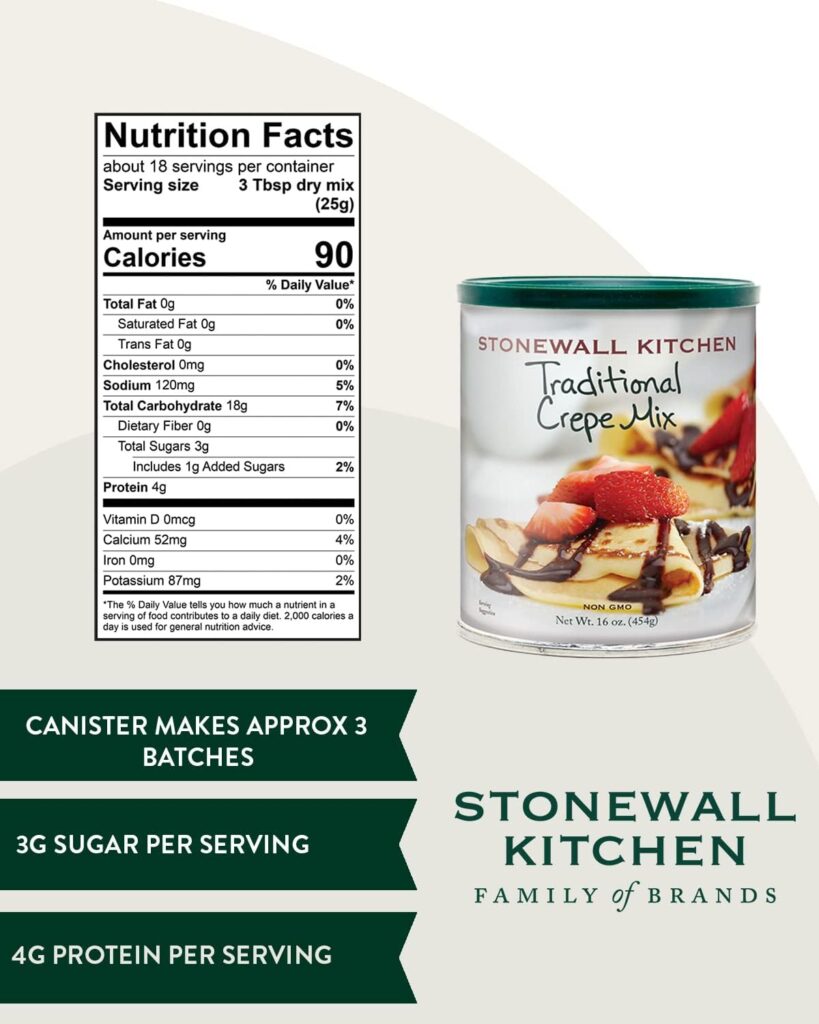 Stonewall Kitchen Traditional Crepe Mix, 16 Ounce